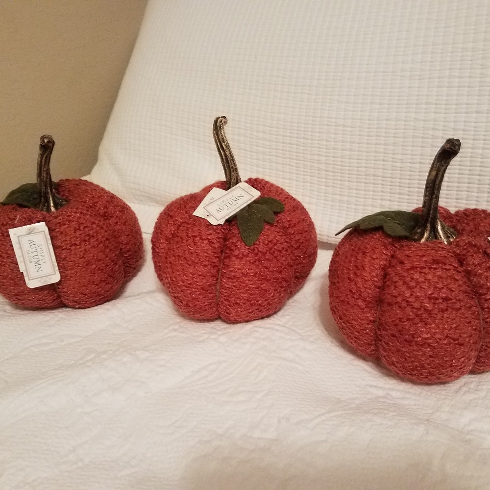 Fabric pumpkins